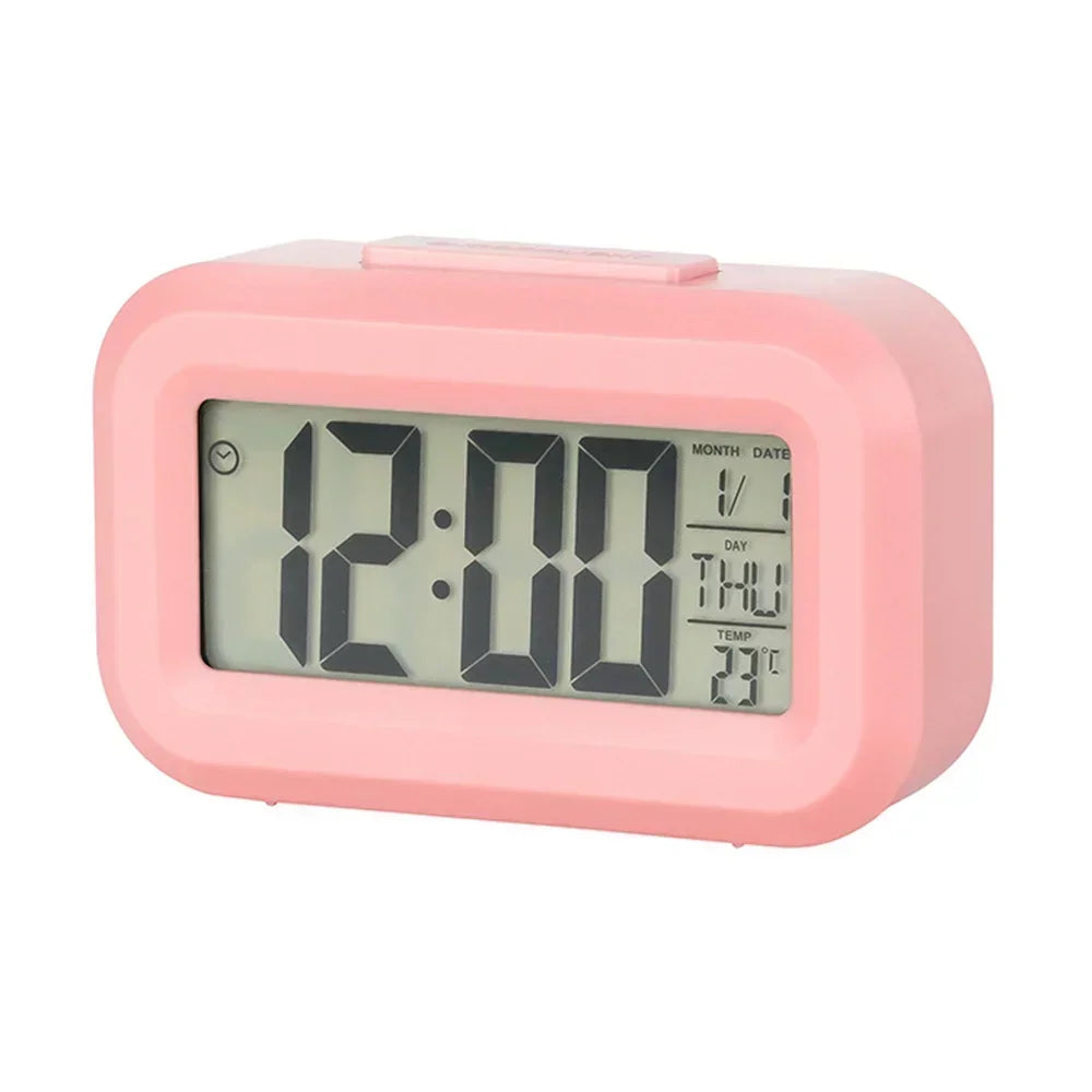 Modern LED Digital Alarm Clock with Snooze, Date, Temperature and Flexible Time Display for Bedroom or Desk - product view 5