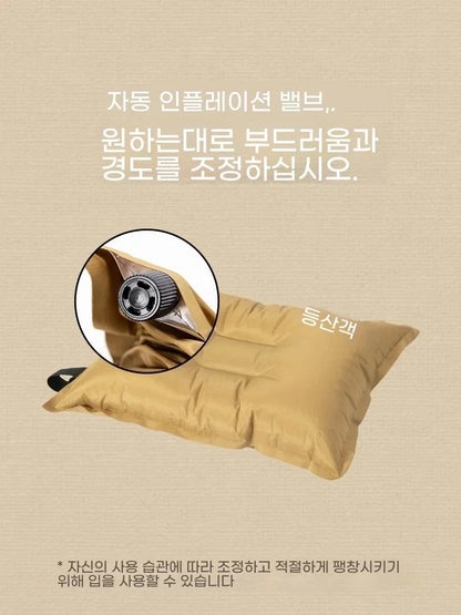 Inflatable Travel Pillow, Ultralight Air Pillow for Hiking, Camping and Sleep, Khaki or Brown - product view 6