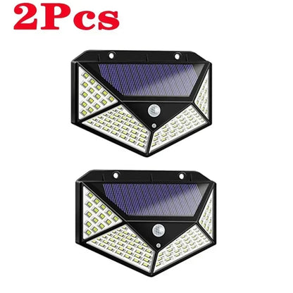 Solar Motion Sensor Driveway Light, 100 LED, 3 Modes, 270° Illumination, Self-Contained Outdoor Garden Wall Lamp - product view 3