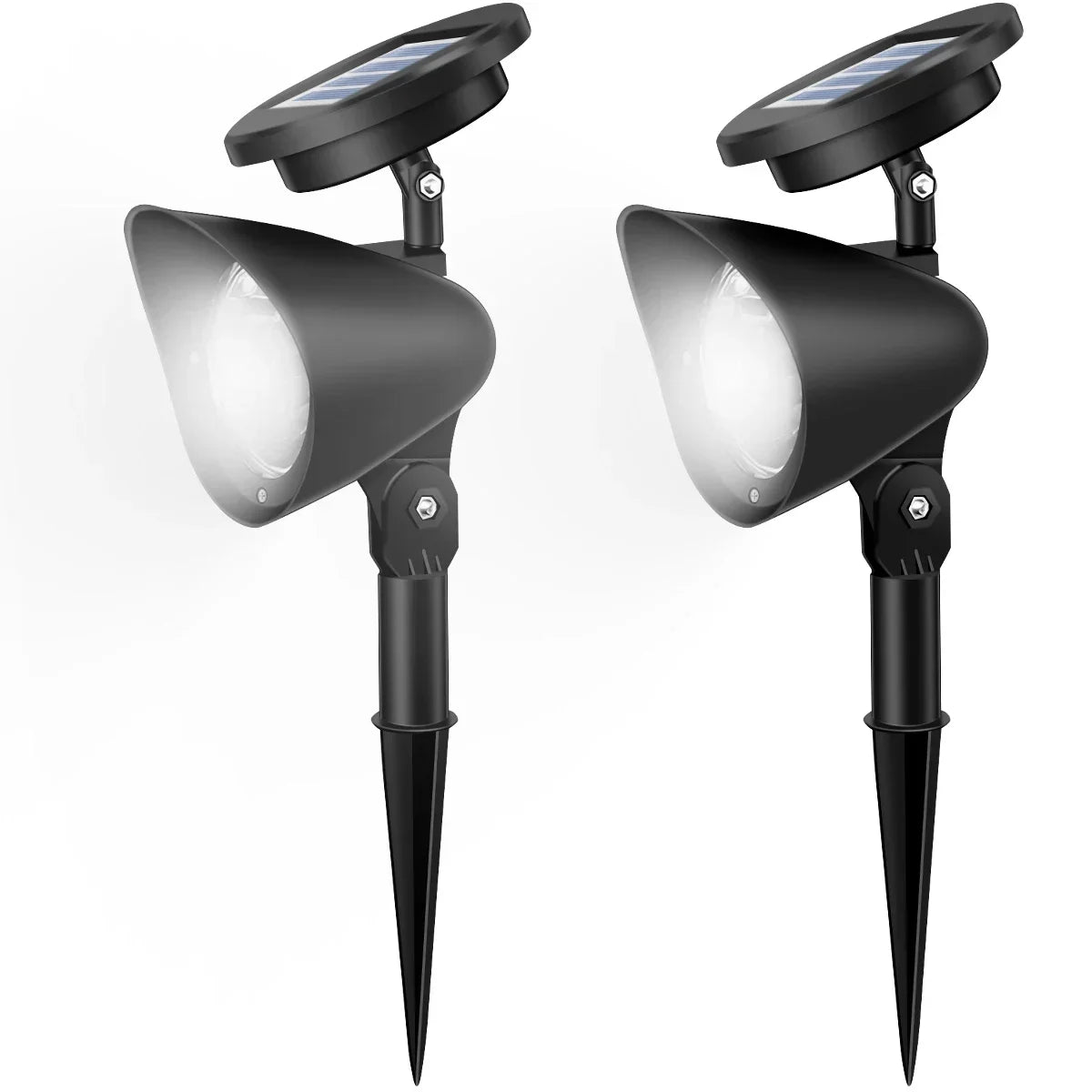 Solar Garden Spotlight, LED Landscape Light with Automatic Night On, Adjustable Dimming and White, Warm or RGB Options - product view 2