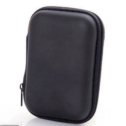 Cable Storage Box, Portable Zipper Organizer Case with Mesh Pocket, Lightweight Plastic Rectangle Pouch for Earphone Wires and Cables - product view 2