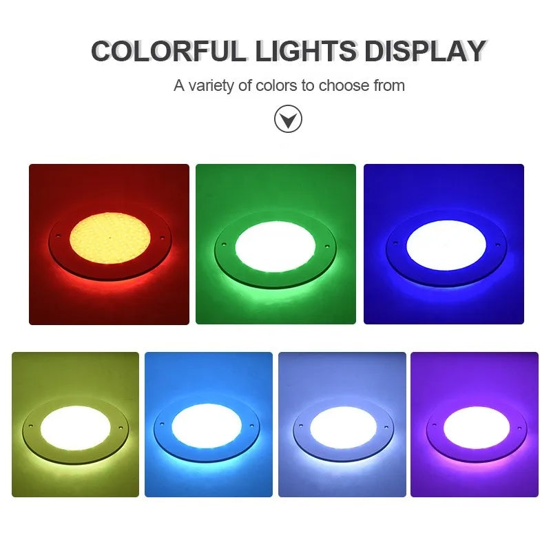 LED Pool Light, AC 12V Underwater Swimming Pool Lamp, Stainless Steel Body, RGB, Warm White or Cool White Options - product view 5