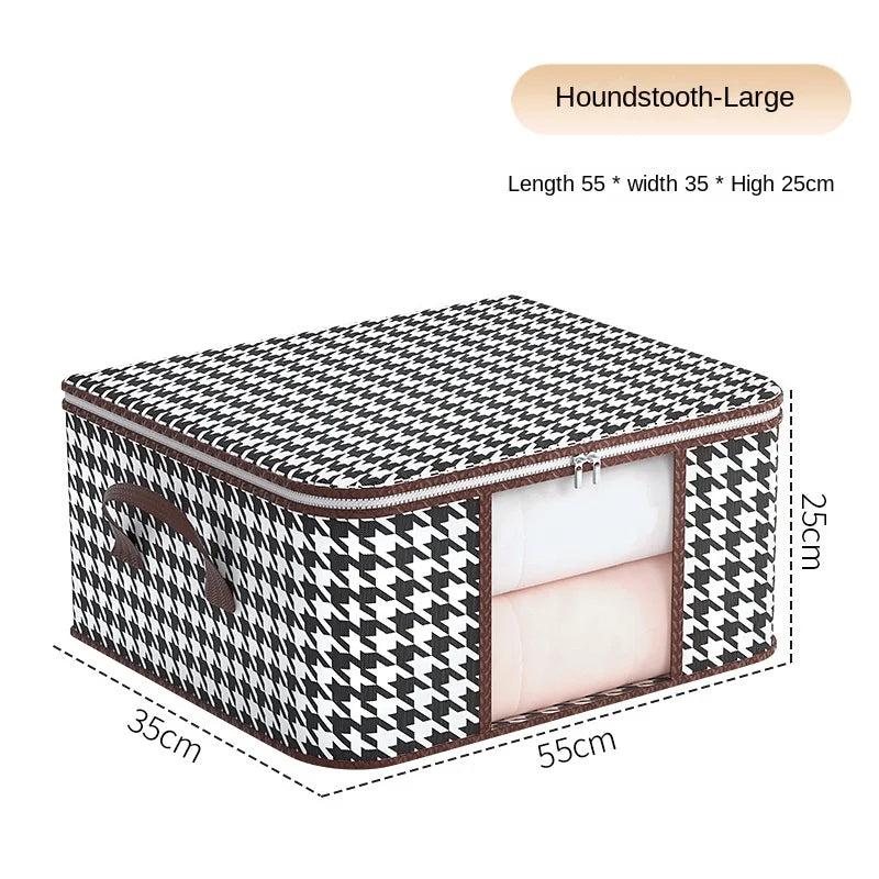 Foldable Quilt Storage Bag, Non-Woven Fabric Waterproof Moisture-Proof Clothes Organizer, 1–5 Piece Sets in Small or Big Sizes - product view 2