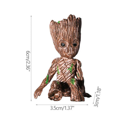 Groot-Inspired Miniature Plastic Figurine, Modern Table Centerpiece Décor, 5 cm Model for Living Room, Bedroom, Study or Desk - product view 1