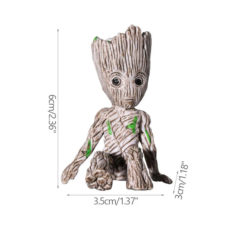 Groot-Inspired Miniature Plastic Figurine, Modern Table Centerpiece Décor, 5 cm Model for Living Room, Bedroom, Study or Desk - product view 5