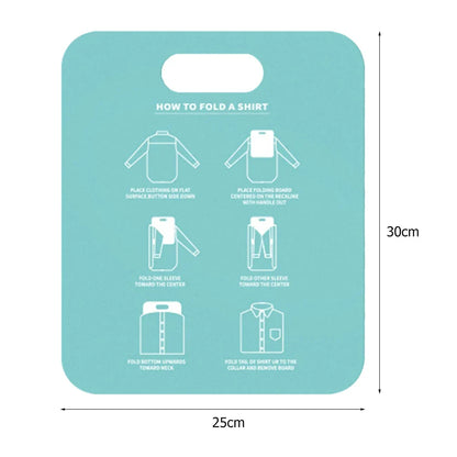 Travel Garment Folder, Plastic Clothes Folding Board, 30 x 25 cm Organizer for T-Shirts, Pants, Sweaters and Home Storage - product view 2