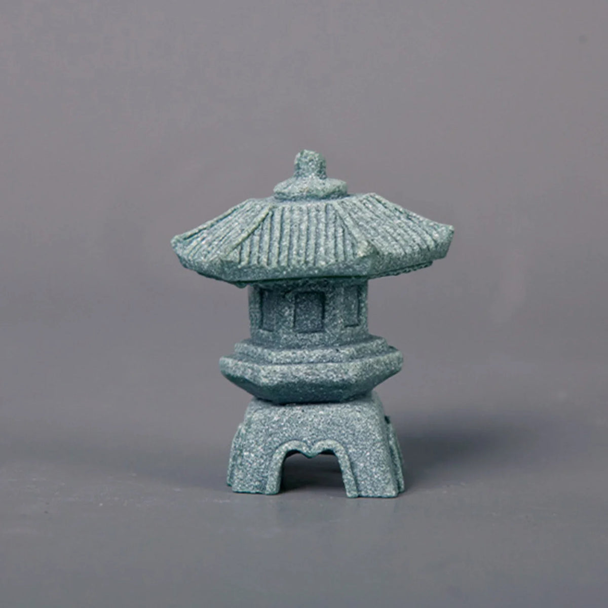 Mini Asian Garden Statue, Pagoda and Lantern Tabletop Sculpture, Small Decorative Accent for Home, Balcony or Yard - product view 5