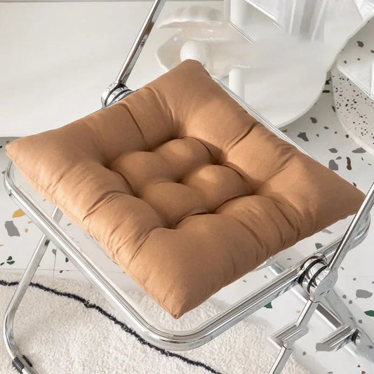 Seat Cushion, Terry Cloth Cover with Cotton Filling, Anti-Decubitus Chair Pad, 35 × 35 cm for Home, Office and Car - product view 1