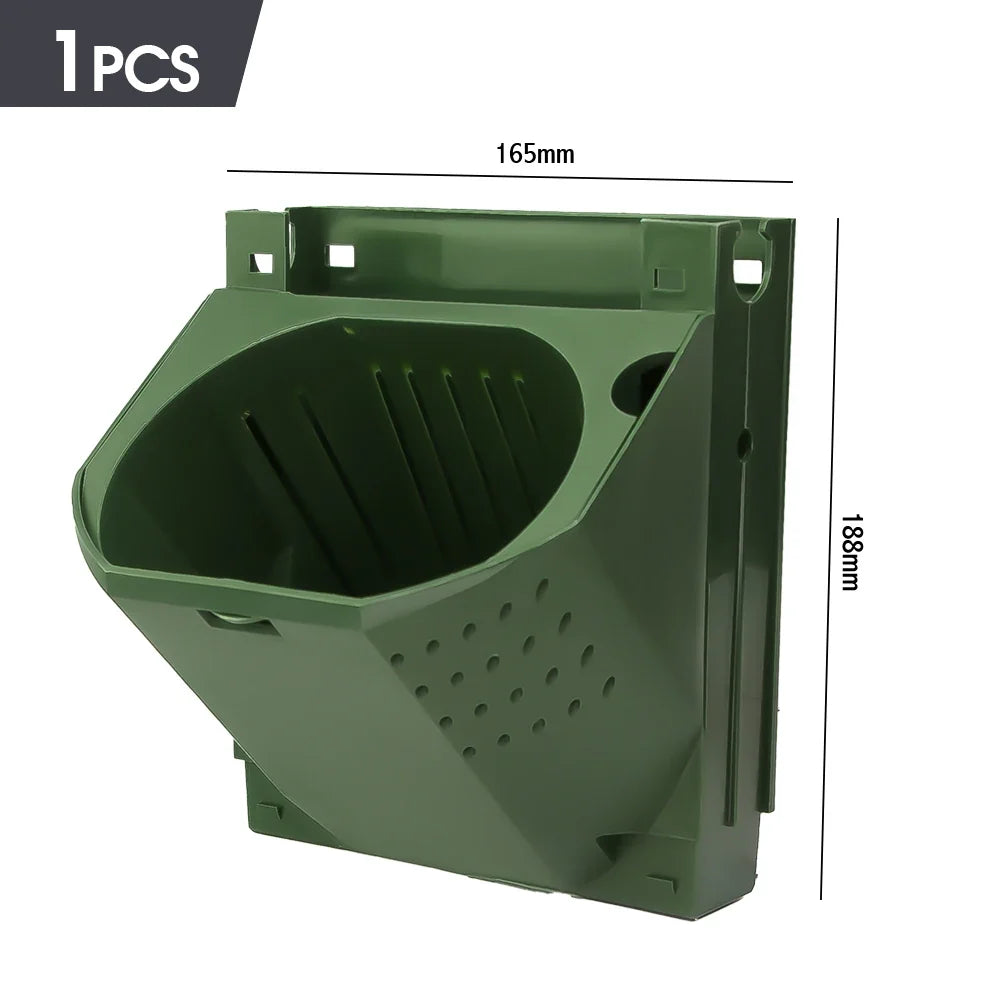 Vertical Wall Planter, PP Hanging Plant Pot with Top-Down Water Flow and 1-Hole or 3-Hole Options for Indoor Outdoor Gardens - product view 1