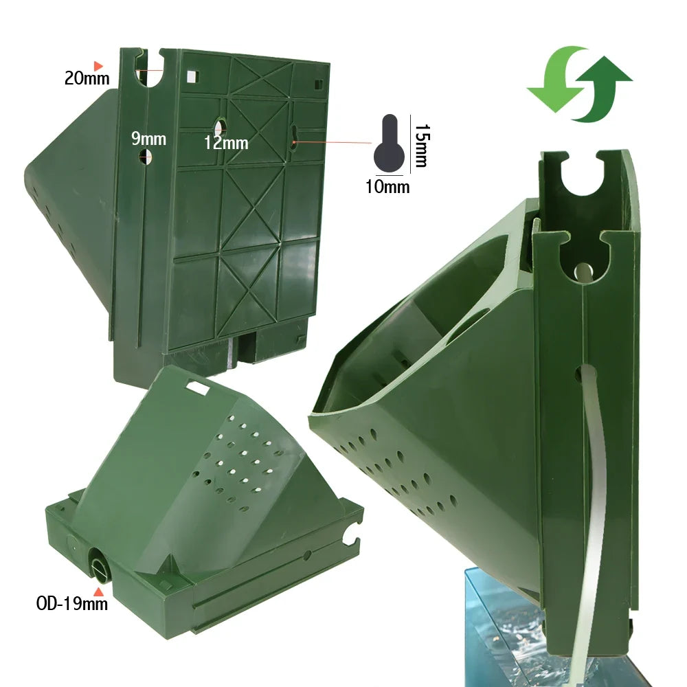 Vertical Wall Planter, PP Hanging Plant Pot with Top-Down Water Flow and 1-Hole or 3-Hole Options for Indoor Outdoor Gardens - product view 5