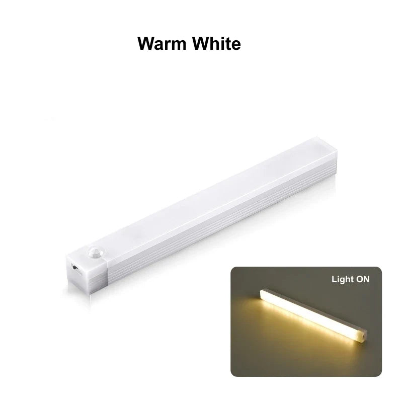 Rechargeable LED Cabinet Light, 5V Rectangle Night Light, PC Body, Warm White, Cool White or 3-Color, 10–50 cm - product view 1