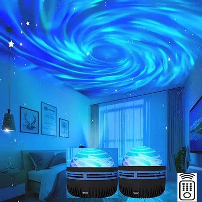 Galaxy Sky Projector Night Light, RGB LED Star Projector, USB 5V Plug-In, 7.8cm, Remote Control, Bedroom Decor - product view 2