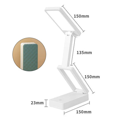 Folding Rechargeable LED Desk Lamp, Touch On/Off Control, Portable Night Light, ABS Body, A or B Body Color - product view 1