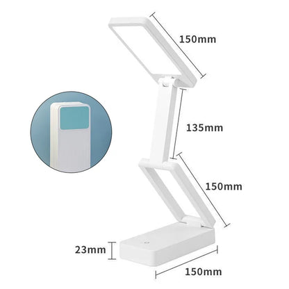Folding Rechargeable LED Desk Lamp, Touch On/Off Control, Portable Night Light, ABS Body, A or B Body Color - product view 2