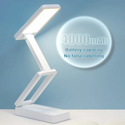 Folding Rechargeable LED Desk Lamp, Touch On/Off Control, Portable Night Light, ABS Body, A or B Body Color - product view 3