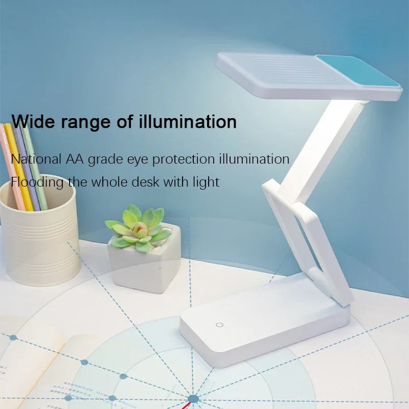 Folding Rechargeable LED Desk Lamp, Touch On/Off Control, Portable Night Light, ABS Body, A or B Body Color - product view 5