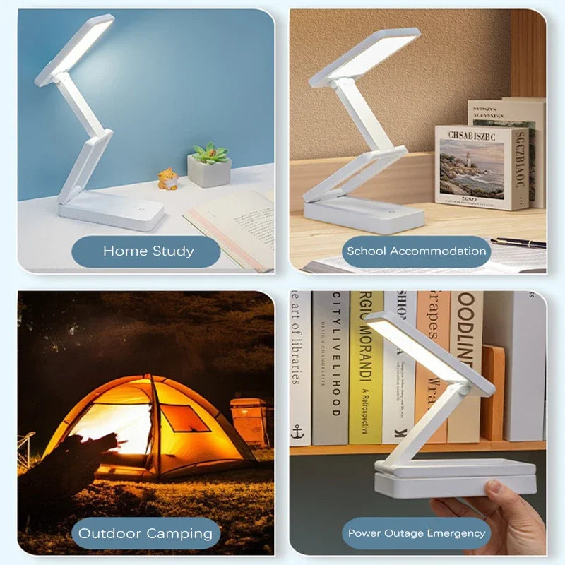 Folding Rechargeable LED Desk Lamp, Touch On/Off Control, Portable Night Light, ABS Body, A or B Body Color - product view 6