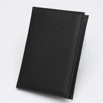 Solid Passport Cover, Compact Travel Passport Holder with Secure Document Protection in 9 Color Options - product view 4