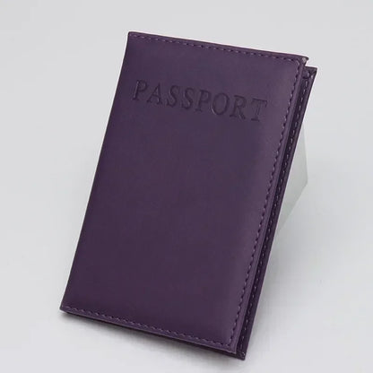 Solid Passport Cover, Compact Travel Passport Holder with Secure Document Protection in 9 Color Options - product view 6