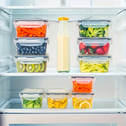 4-Piece Food Storage Container Set, Airtight Plastic Pantry Containers with Easy Snap Lids, Leak-Proof Dry Food Storage - product view 4