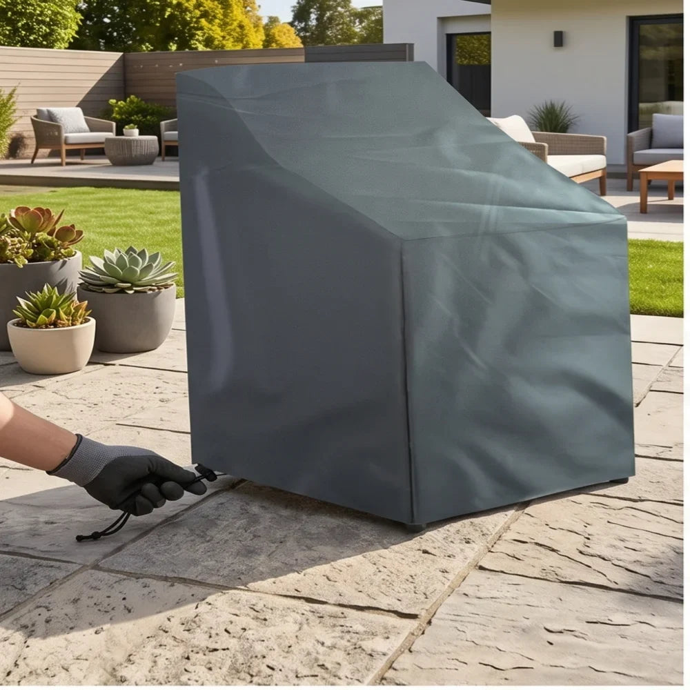 Outdoor Patio Furniture Cover, Waterproof Solid 100% Polyester Dust Protector with 64x64x120 70cm Option - product view 2