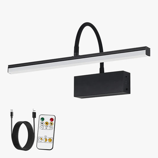 Rechargeable LED Picture Light, 40cm Wireless Wall Lamp, Remote Dimming, 3 Light Colors, 4000mAh Battery - product view 1