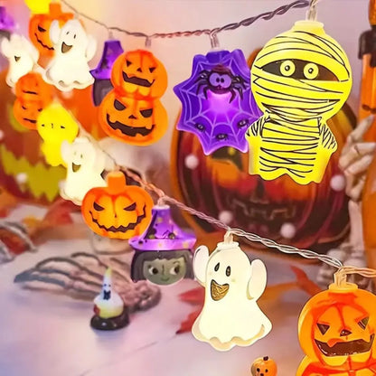 Halloween LED String Lights, Warm White, AA Battery Powered, 1.5M 10LED or 3M 20LED Options - product view 2