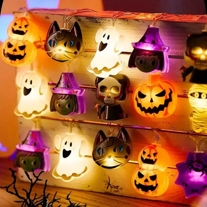 Halloween LED String Lights, Warm White, AA Battery Powered, 1.5M 10LED or 3M 20LED Options - product view 3
