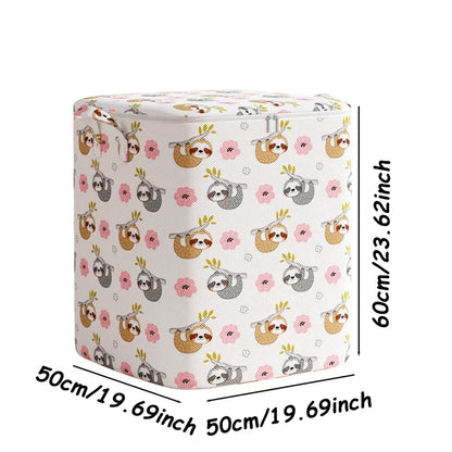 Foldable Quilt Storage Bag, Large Capacity Dustproof Clothes Organizer with Zipper and Reinforced Handle for Bedroom Closet - product view 2