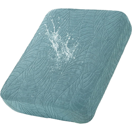 Waterproof Stretch Sofa Cushion Cover, Jacquard Polyester Slipcover with Elastic Band, Multiple Fits for Sectional and Chaise Seats - product view 1