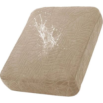 Waterproof Stretch Sofa Cushion Cover, Jacquard Polyester Slipcover with Elastic Band, Multiple Fits for Sectional and Chaise Seats - product view 2