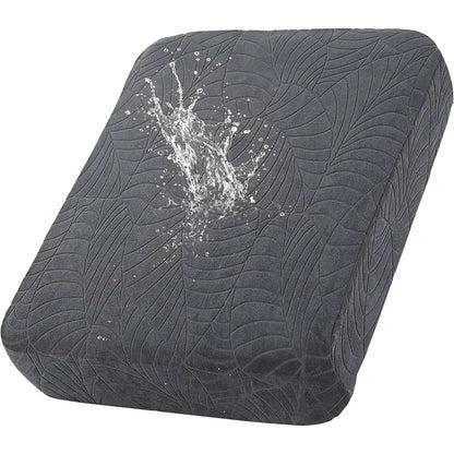 Waterproof Stretch Sofa Cushion Cover, Jacquard Polyester Slipcover with Elastic Band, Multiple Fits for Sectional and Chaise Seats - product view 3