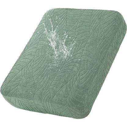 Waterproof Stretch Sofa Cushion Cover, Jacquard Polyester Slipcover with Elastic Band, Multiple Fits for Sectional and Chaise Seats - product view 4
