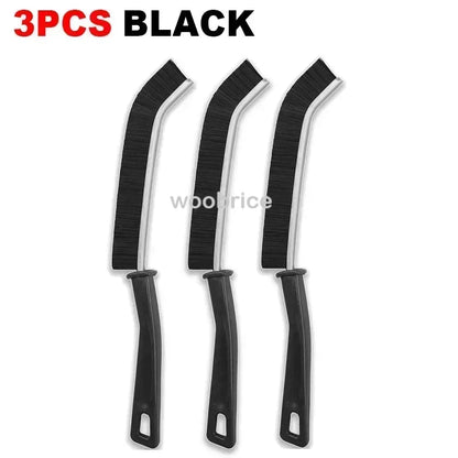 Slender Nylon Crevice Cleaning Brush, Manual Household Gap Scrubber, Black 1–10 Piece Sets and Hook Option - product view 1