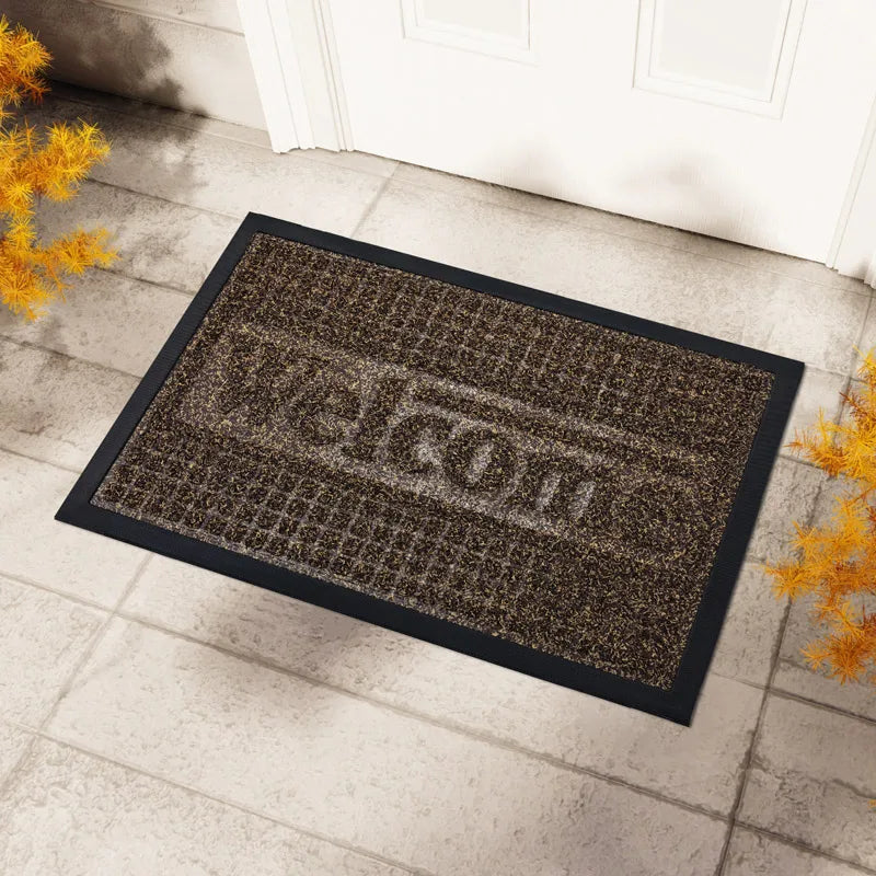 Rubber Doormat, 40 x 60 cm Modern Solid Welcome Mat, Waterproof Anti-Slip Polyester Door Mat for Indoor and Outdoor Use - product view 3