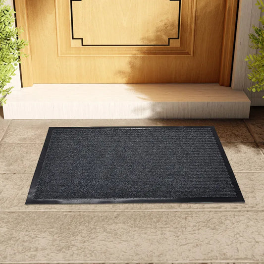 Rubber Doormat, 38 x 58 cm Waterproof Anti-Slip Entrance Mat, Easy-Clean Classic Floor Rug for Indoor and Outdoor Use - product view 1