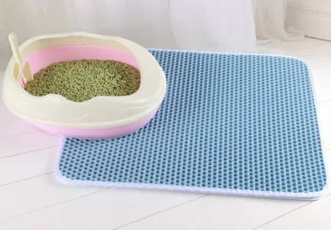 Cat Litter Mat, Double-Layer Litter Catcher, Waterproof Washable Non-Slip Pad, Six Sizes and Six Colors for Litter Boxes - product view 5