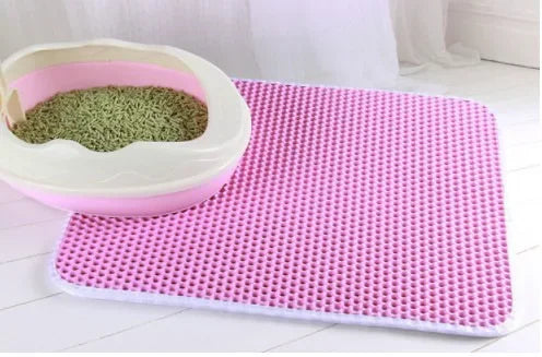 Cat Litter Mat, Double-Layer Litter Catcher, Waterproof Washable Non-Slip Pad, Six Sizes and Six Colors for Litter Boxes - product view 6