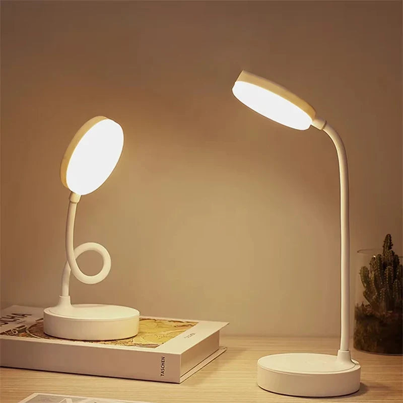 Portable LED Desk Lamp, USB or Battery Powered, 3 Color Temperatures, 9 Brightness Modes, Dimmable for Reading - product view 4