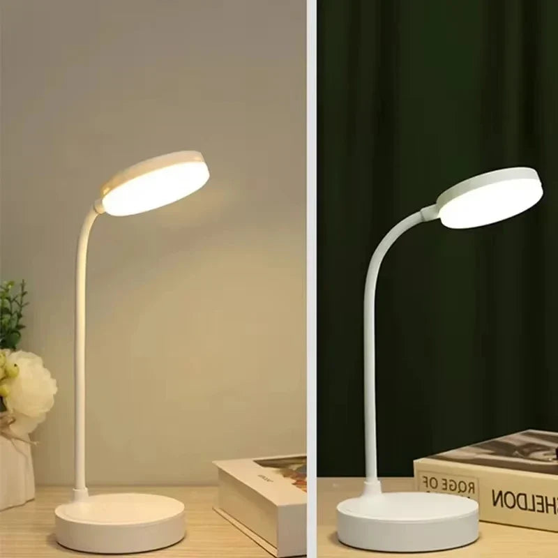 Portable LED Desk Lamp, USB or Battery Powered, 3 Color Temperatures, 9 Brightness Modes, Dimmable for Reading - product view 6