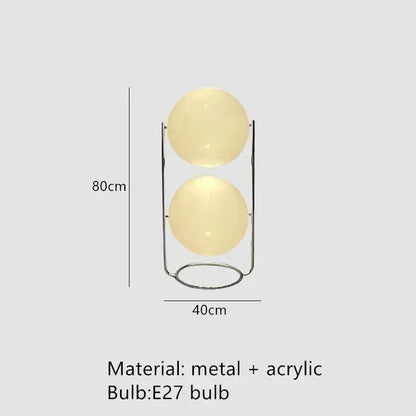 Decorative LED Floor Lamp, Acrylic Shade, Iron Body, E27 Base, Button Switch, 90–260V for Foyers - product view 2