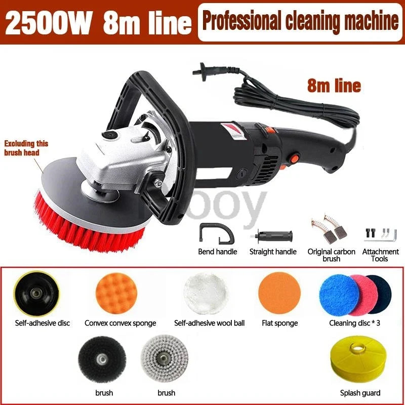 High-Pressure Carpet and Sofa Cleaning Machine, 220V Roller Brush, Rotating Mop for Floors, Tiles, Cars and Gardens - product view 1