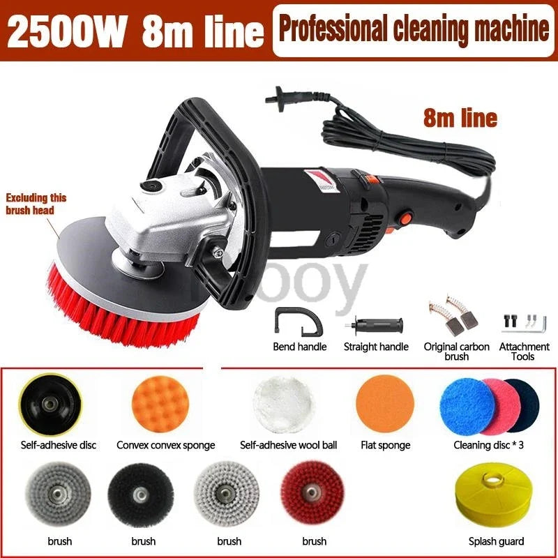 High-Pressure Carpet and Sofa Cleaning Machine, 220V Roller Brush, Rotating Mop for Floors, Tiles, Cars and Gardens - product view 2