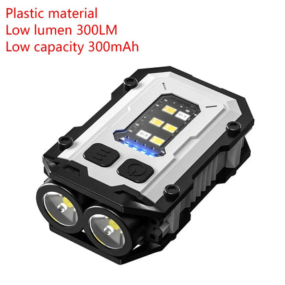 Mini Rechargeable LED Flashlight, COB and LED Light, Magnetic Tail, 180° Rotating Head, USB Power Bank and Work Light - product view 3