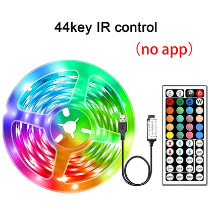 RGB LED Strip Lights, USB 5V Flexible Room Lighting with Remote or App Control, Multiple Lengths for Bedroom Decor - product view 2