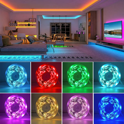 RGB LED Strip Lights, USB 5V Flexible Room Lighting with Remote or App Control, Multiple Lengths for Bedroom Decor - product view 5
