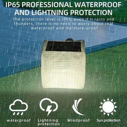 Portable Solar Camping Lantern, Lightweight Folding PVC Light with Warm Lighting, Sealed Design for Hiking and Fishing - product view 1
