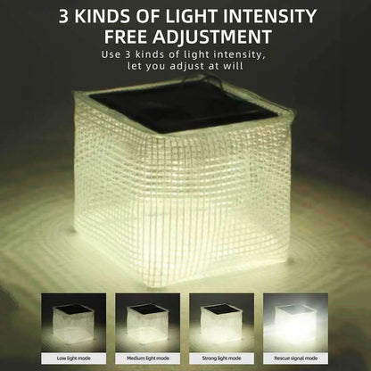 Portable Solar Camping Lantern, Lightweight Folding PVC Light with Warm Lighting, Sealed Design for Hiking and Fishing - product view 2