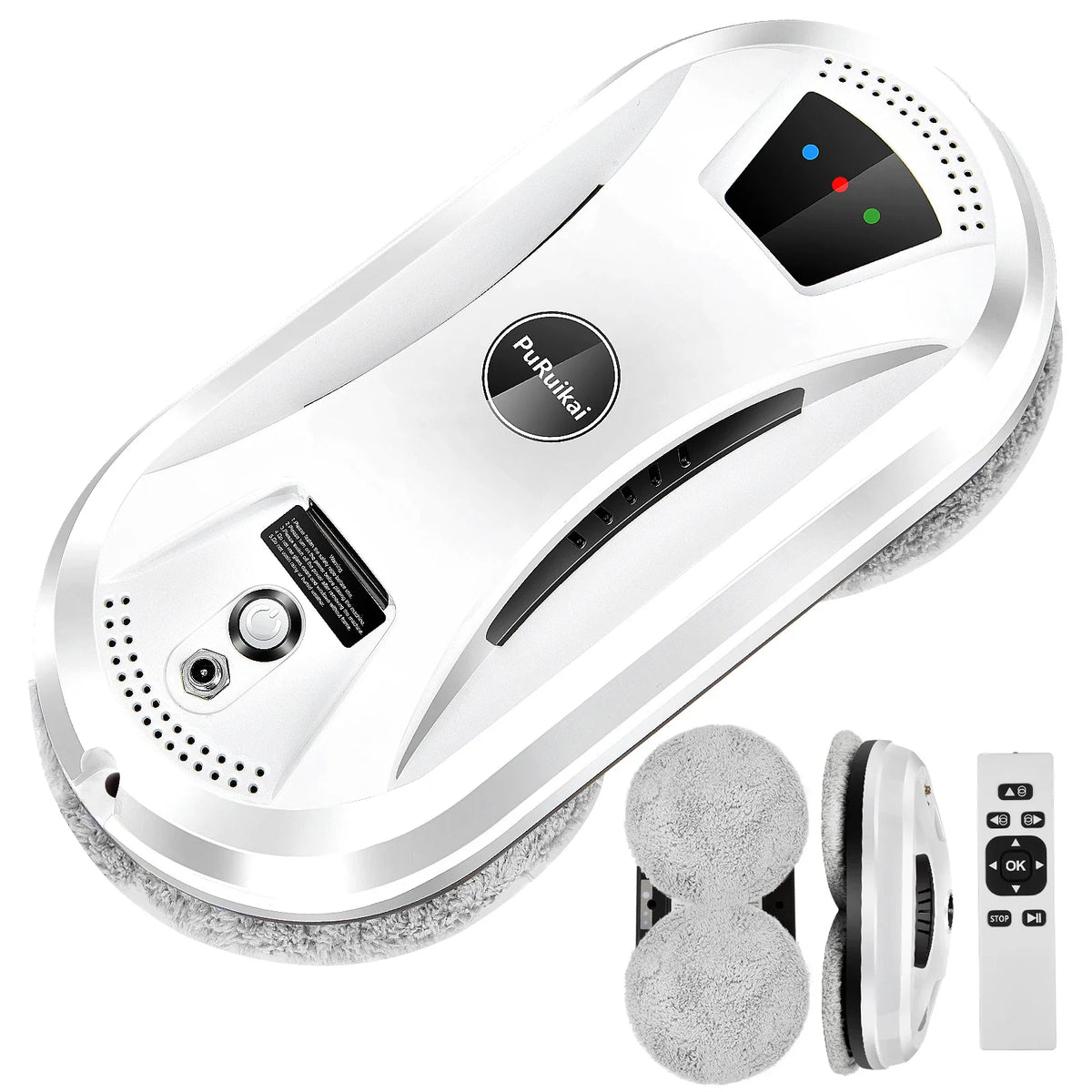 Window Cleaning Robot, 5600Pa Suction, Remote Control, 100–240V, 20-Minute Power-Loss Protection - product view 1