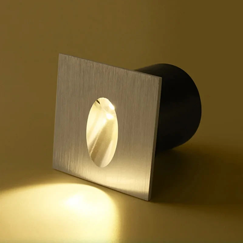 Recessed LED Step Light, 1W or 3W, 55mm or 80mm Round and Square Options, AC85-265V or DC12V - product view 4